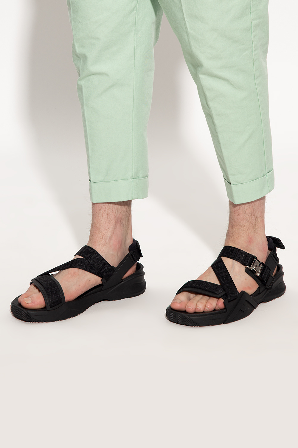 Fendi men's sandals best sale